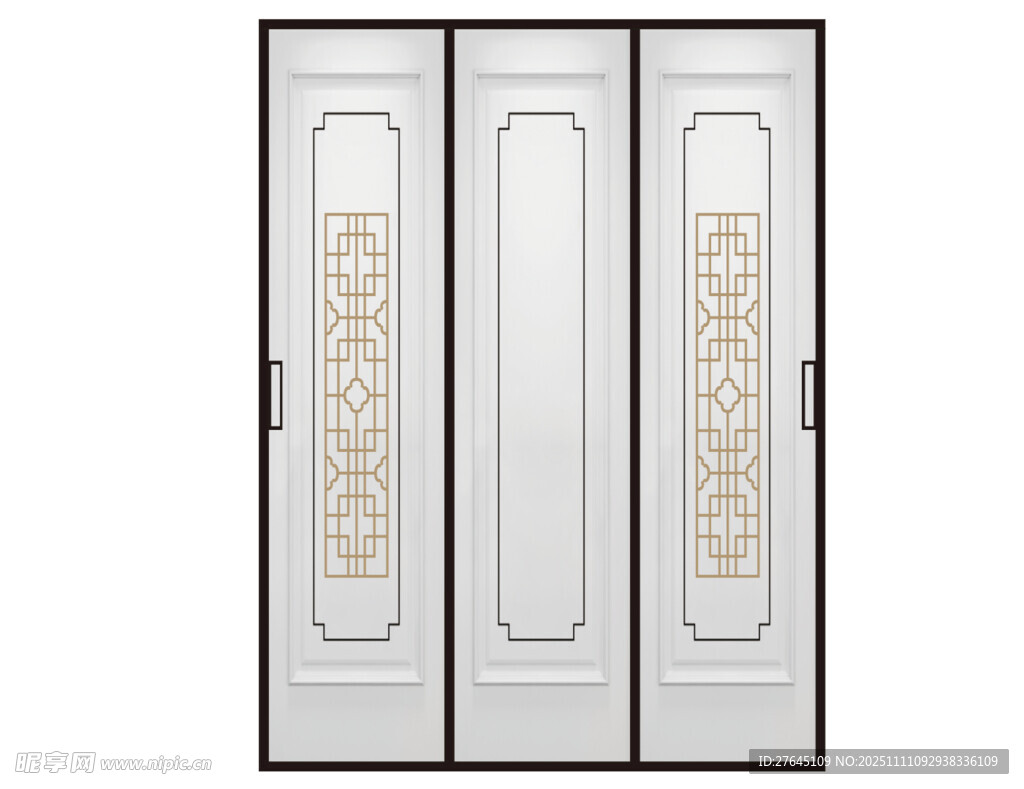 屏风推拉门贴纸