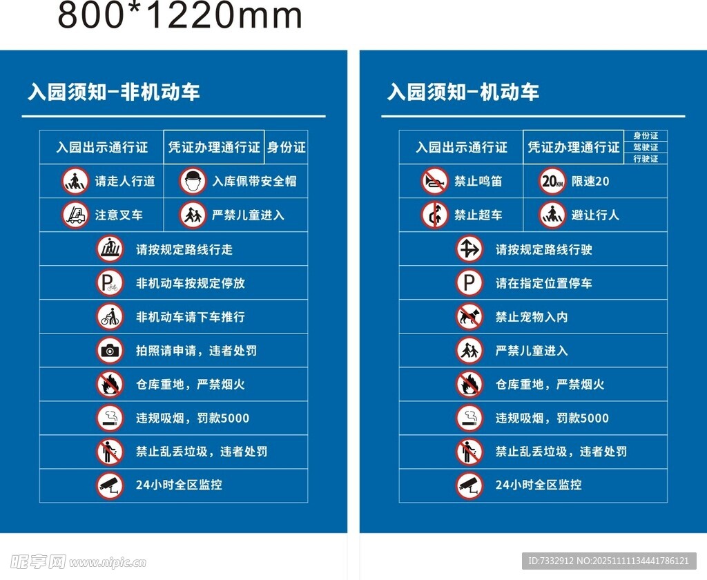 蓝色人员架构图展示模板