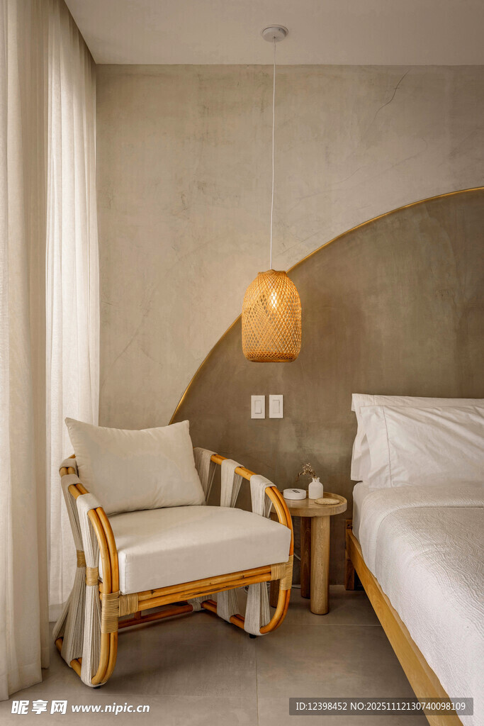 简约卧室温馨休闲角落