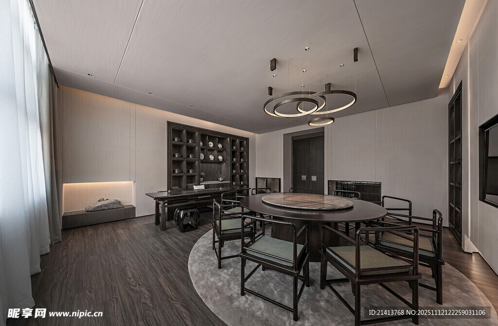 现代简约风餐厅室内场景