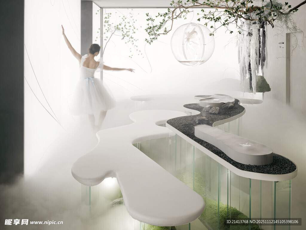 梦幻芭蕾空间灵动艺术场景