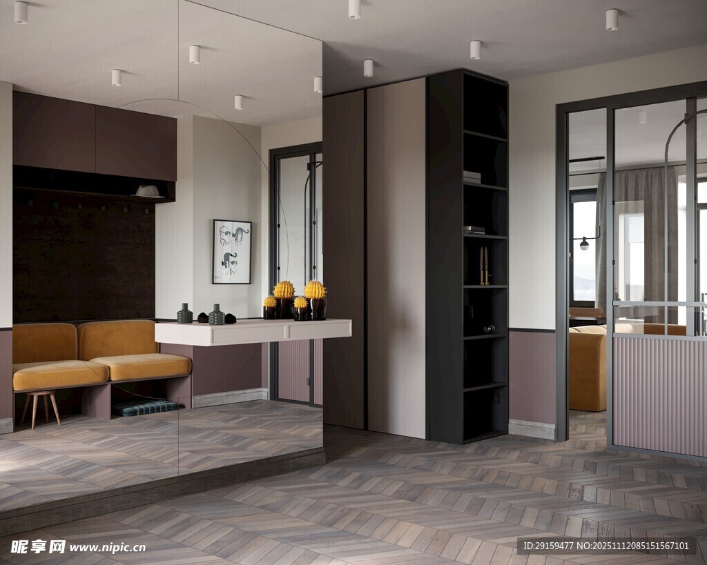 现代简约风开放式厨房空间