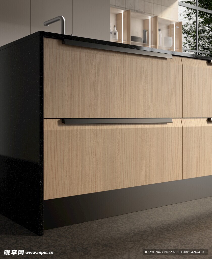 现代简约风格的厨房橱柜