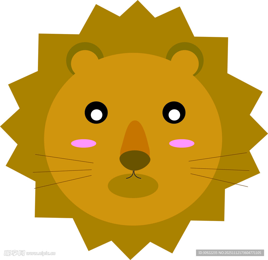可爱卡通小狮子形象