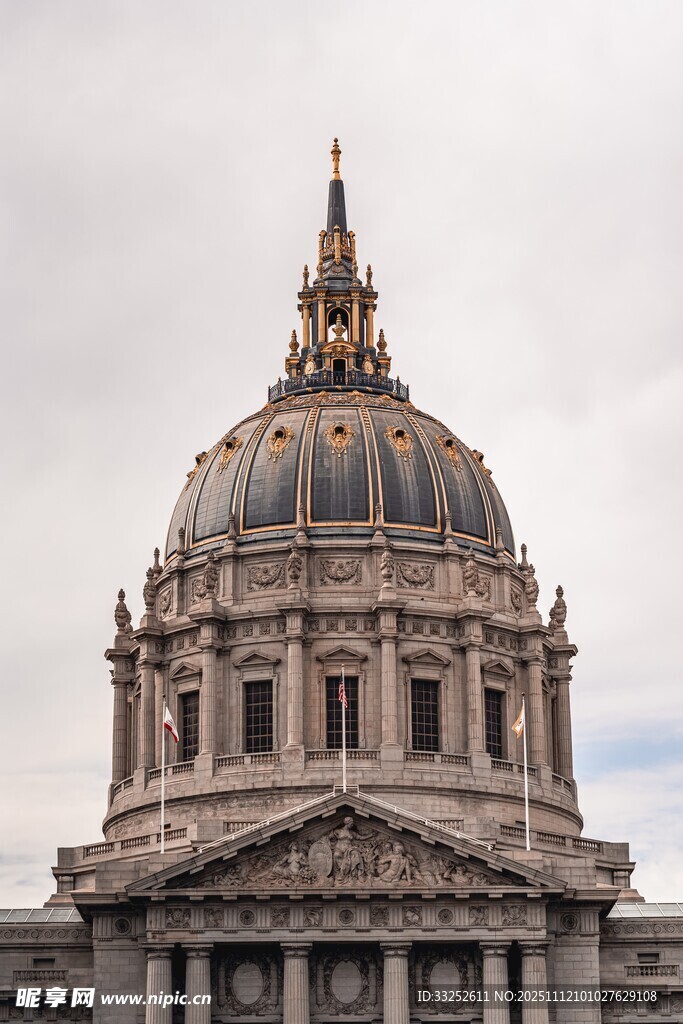 旧金山市政大厅建筑外观