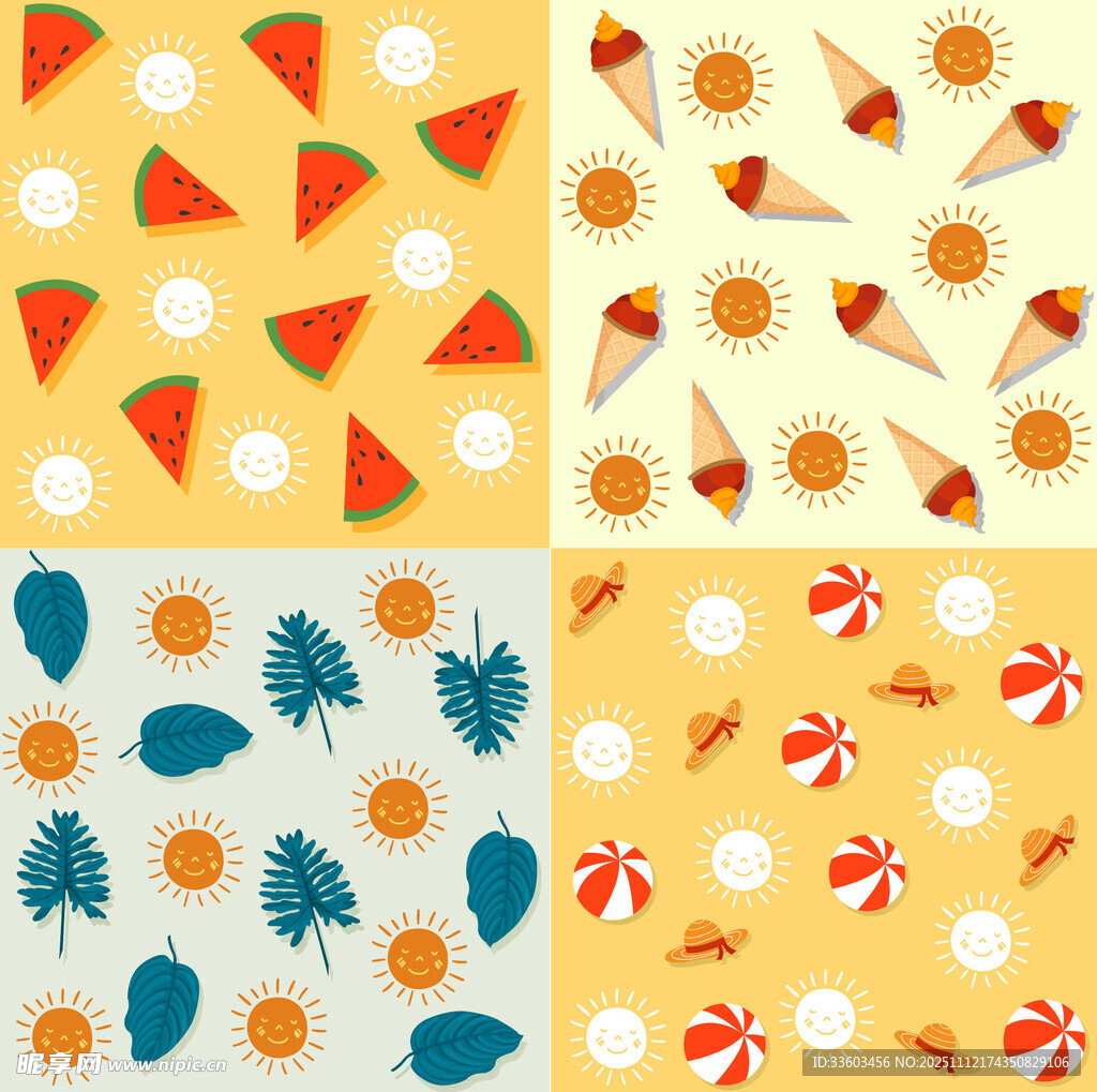 夏日图案集合