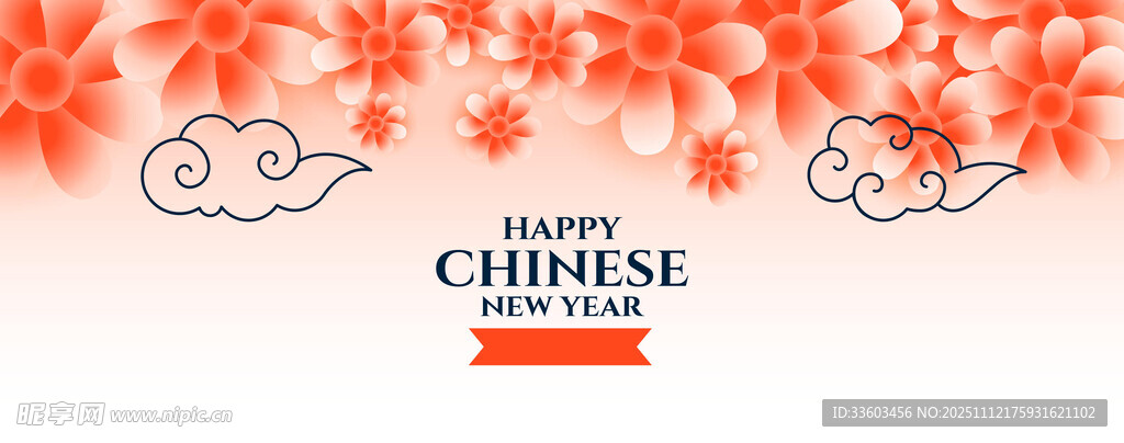 圣诞花卉装饰贺卡