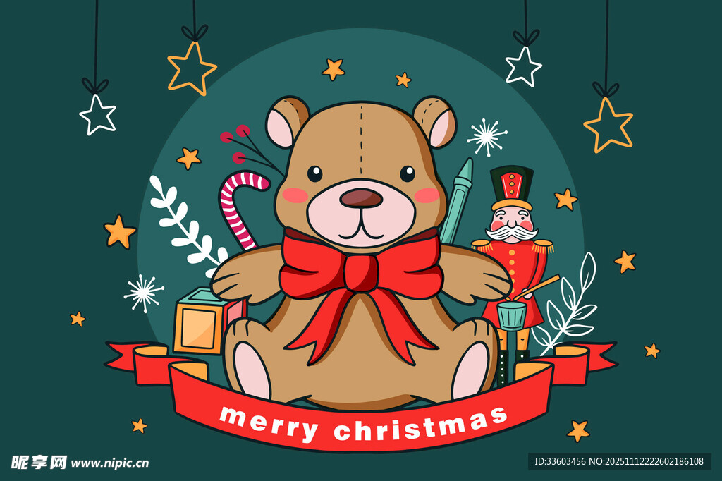 圣诞小熊贺佳节