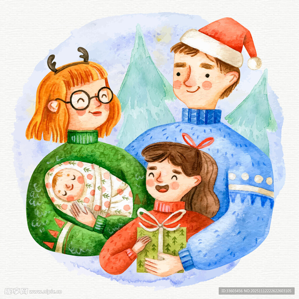 圣诞家庭欢聚时刻