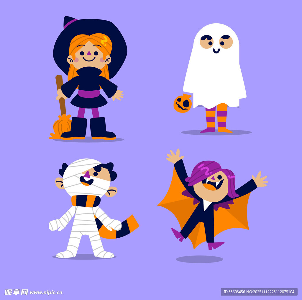 可爱的万圣节儿童装扮