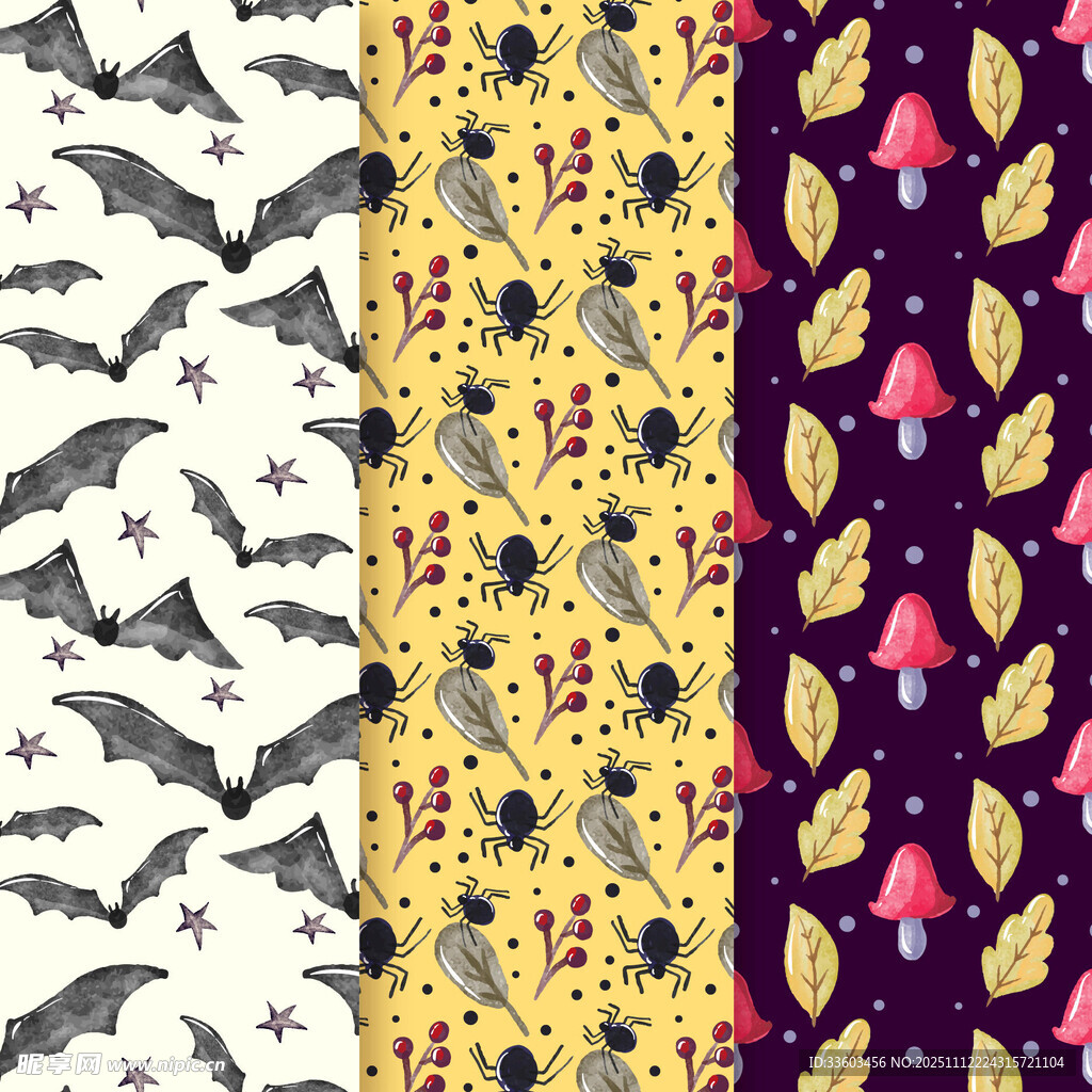 多彩图案布料纹理展示