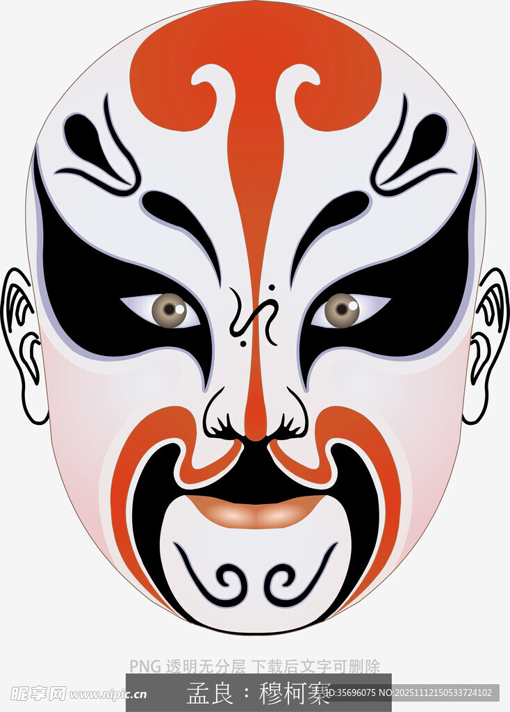 京剧戏曲人物脸谱