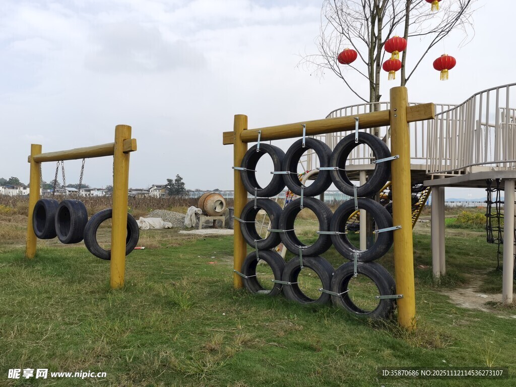 户外轮胎攀爬游乐设施