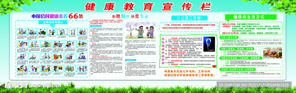 健康教育宣传展板