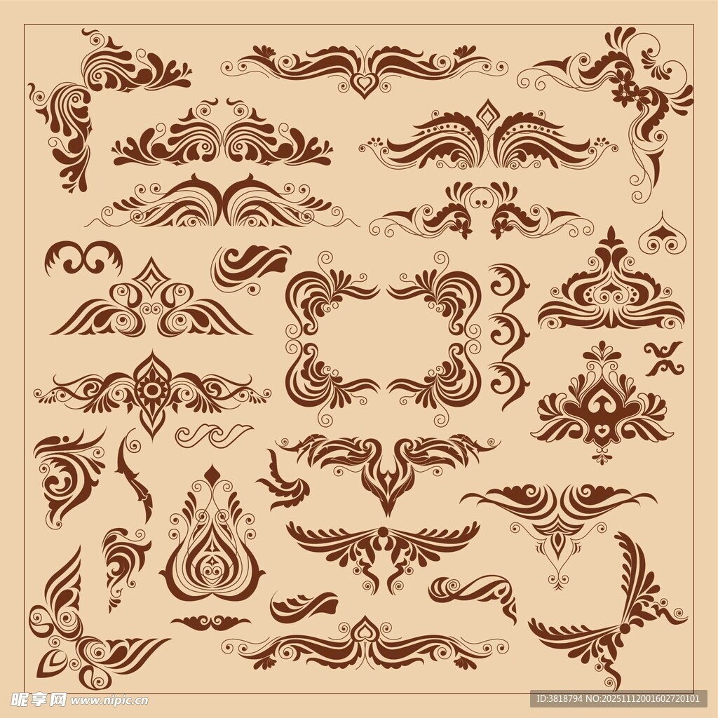 中式传统古典花纹图案集