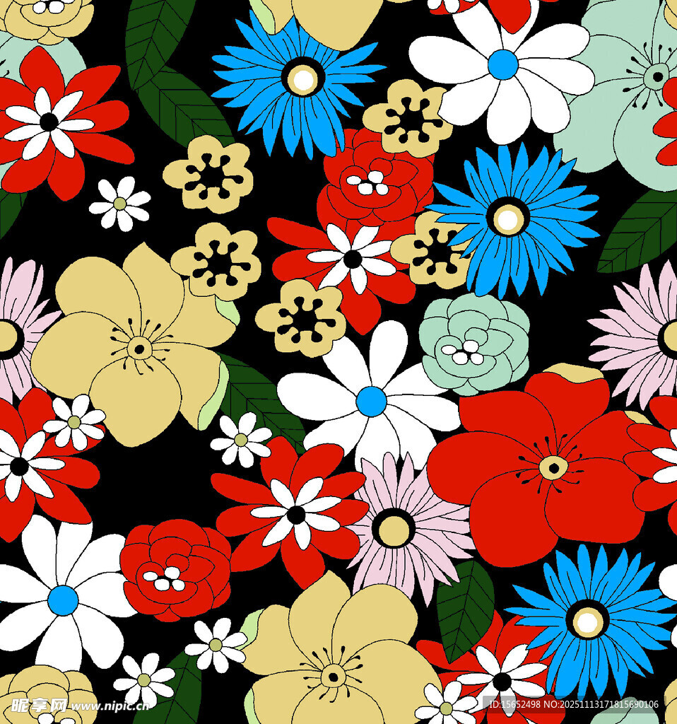 多彩花卉图 视觉盛宴