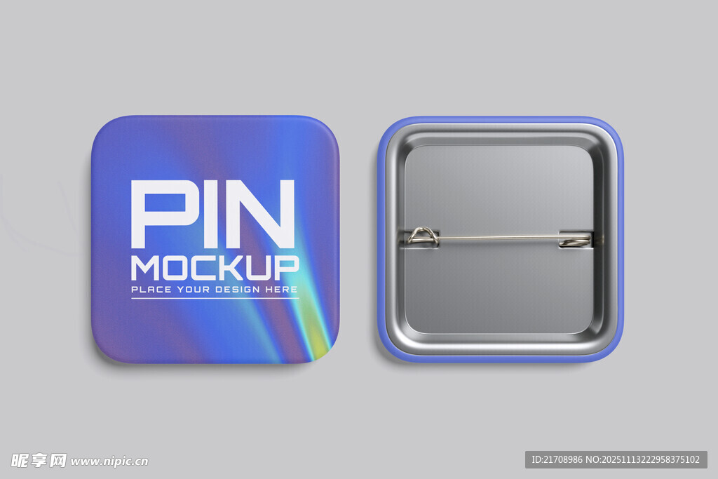 PIN模块方形磁吸扣