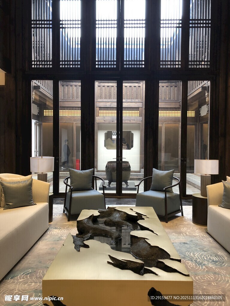 现代奢华客厅室内场景