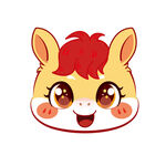 可爱卡通小马头像