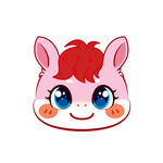 可爱卡通小马头像