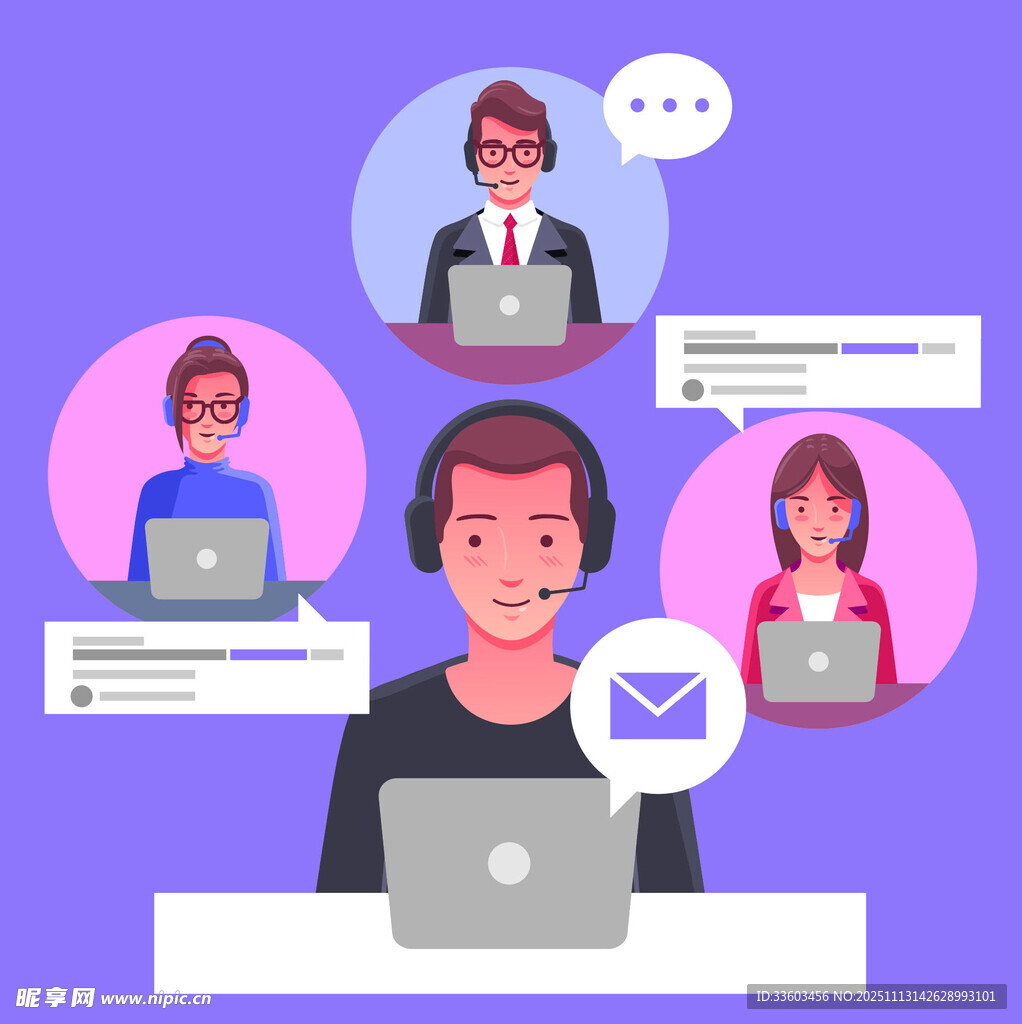 在线客服团队协作场景
