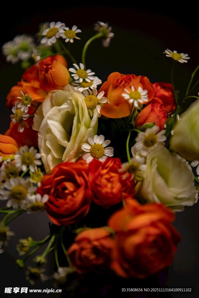 鲜花静物组合