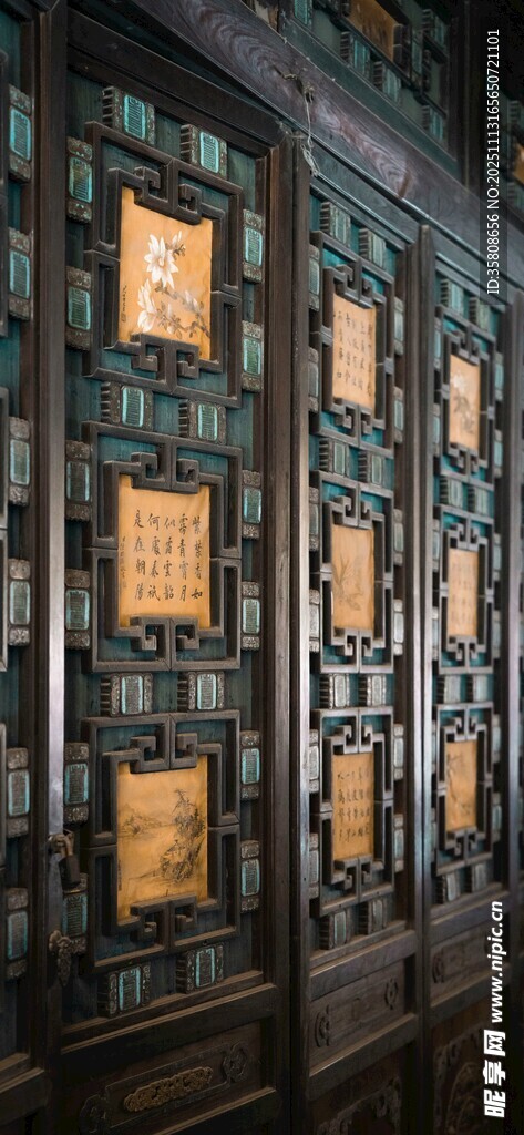 中式古典屏风装饰