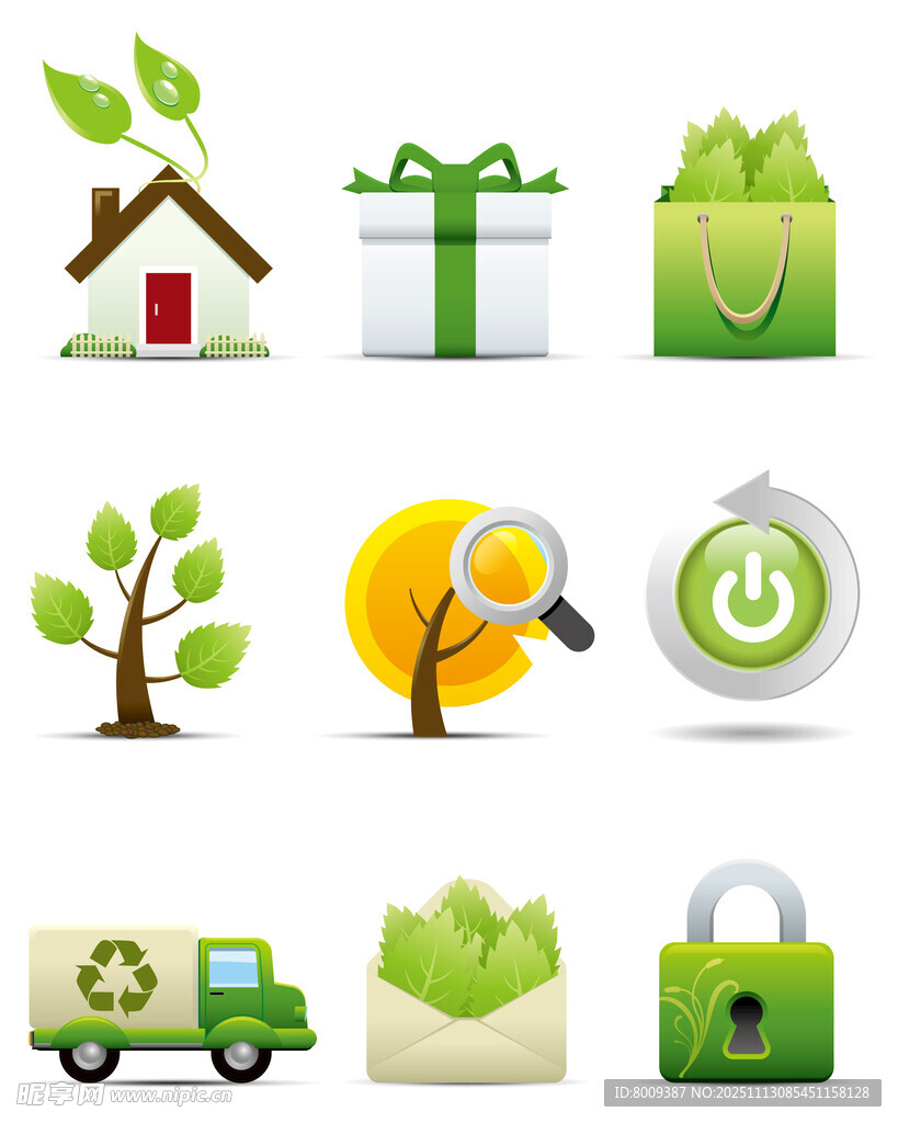 环保相关图标集合