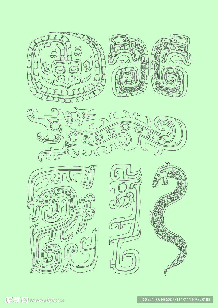 古代神秘图腾纹饰集合