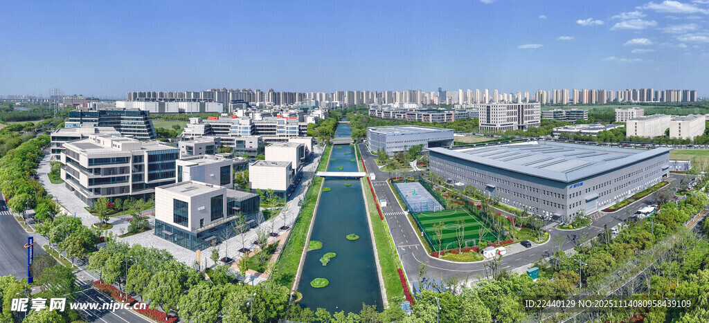 现代城市景观鸟瞰图