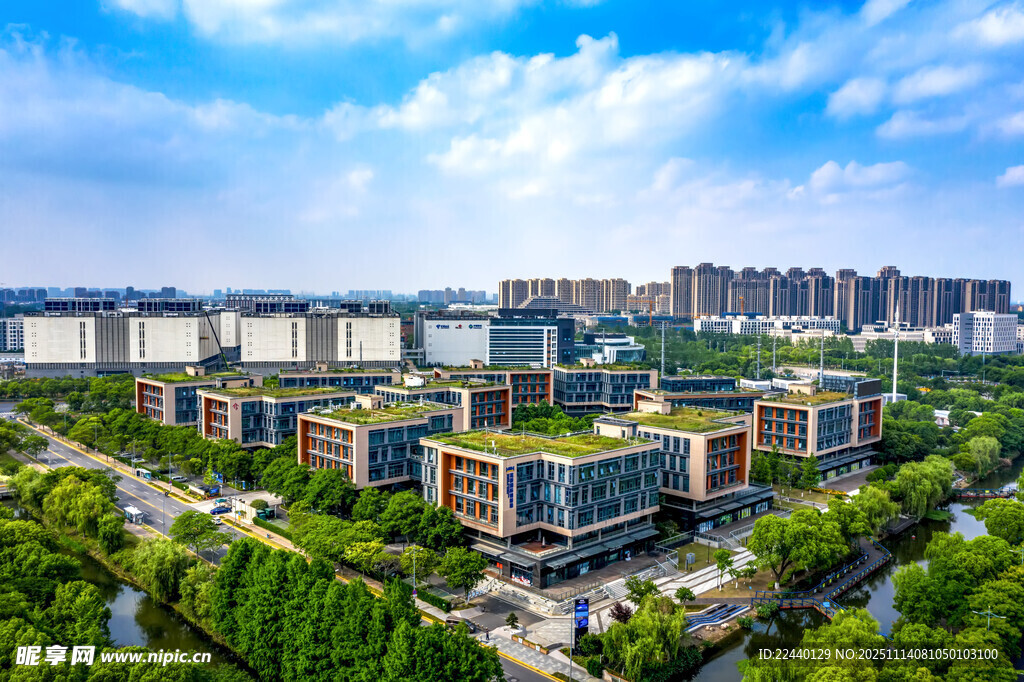 城市现代化建筑群景观