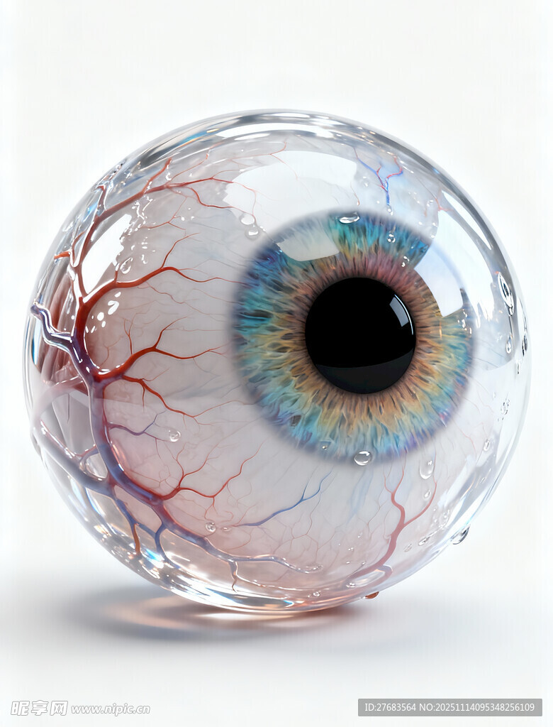 逼真眼球玻璃工艺品