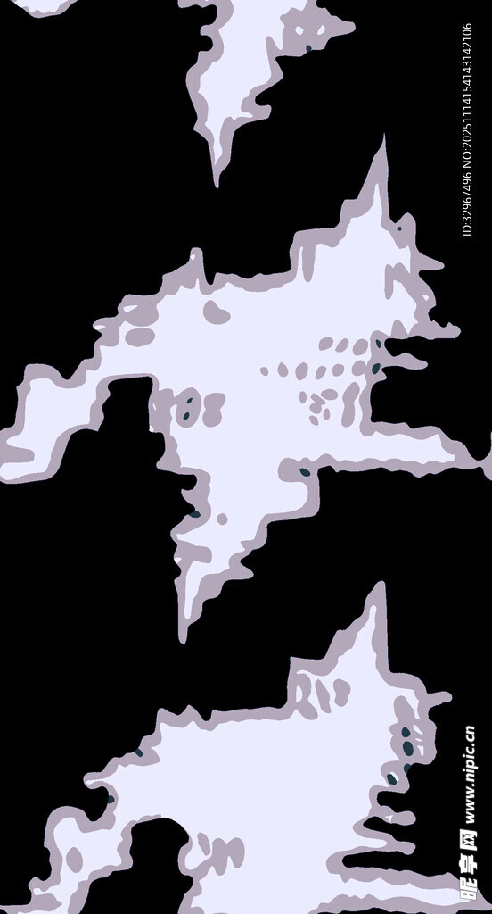 黑白抽象建筑剪影