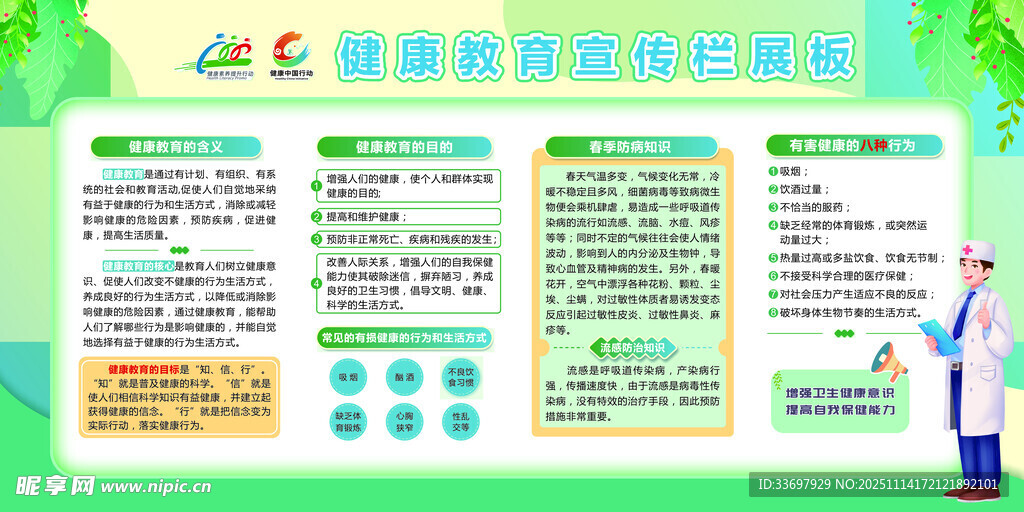 健康教育宣传栏