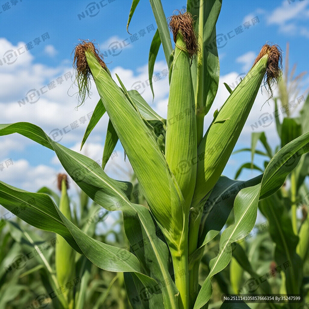 玉米穗 仿真 2个以上 带叶子