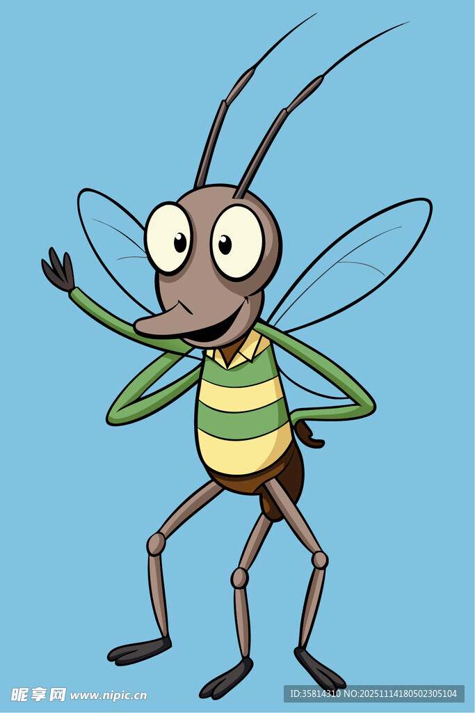 卡通蚊子形象