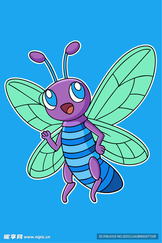 可爱卡通小蜜蜂形象