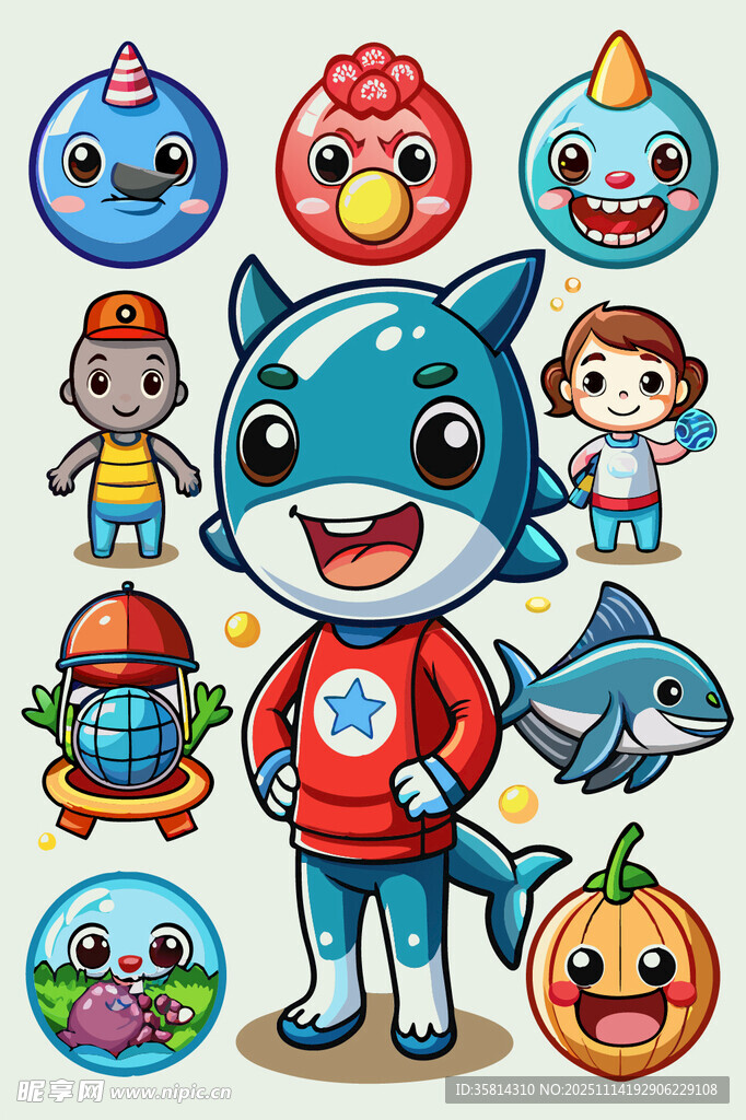 可爱卡通角色集合