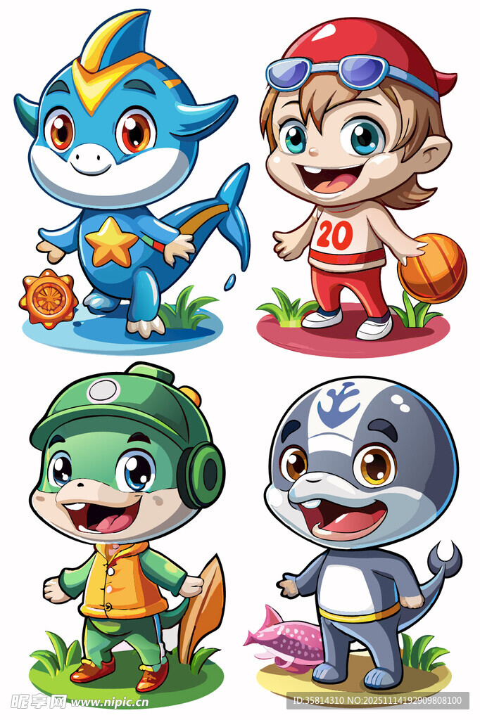可爱卡通角色集合