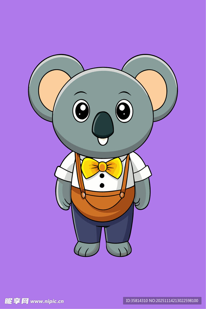 可爱考拉卡通形象