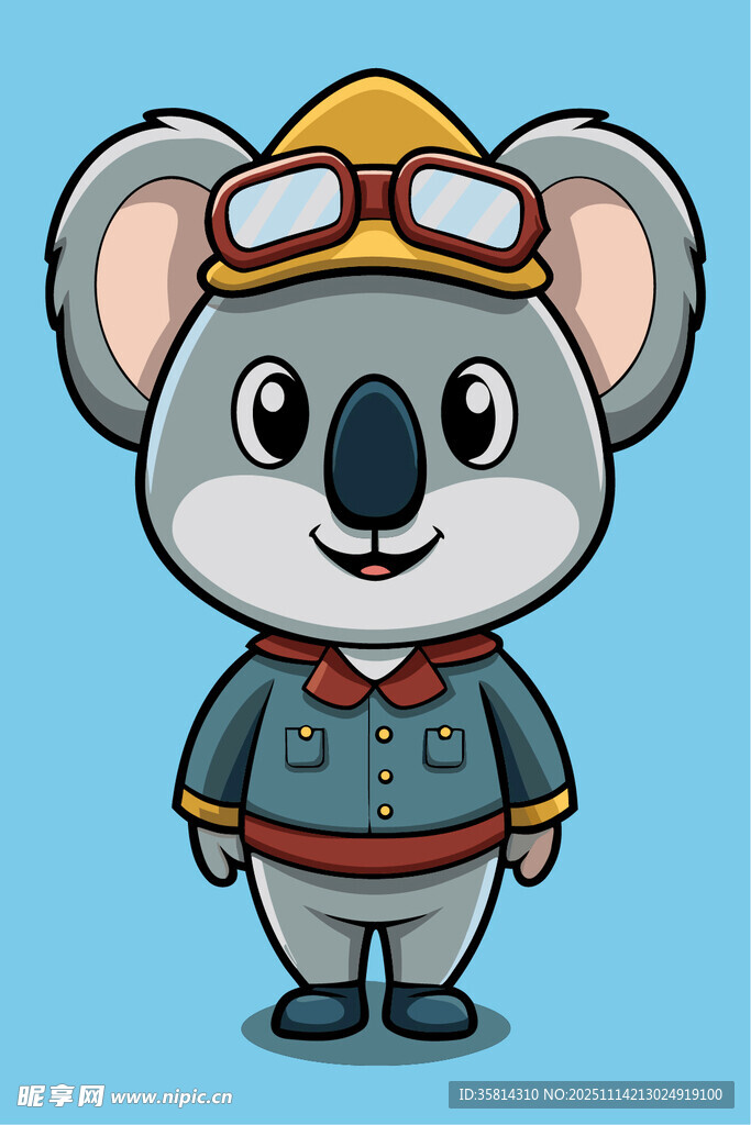 飞行考拉卡通形象