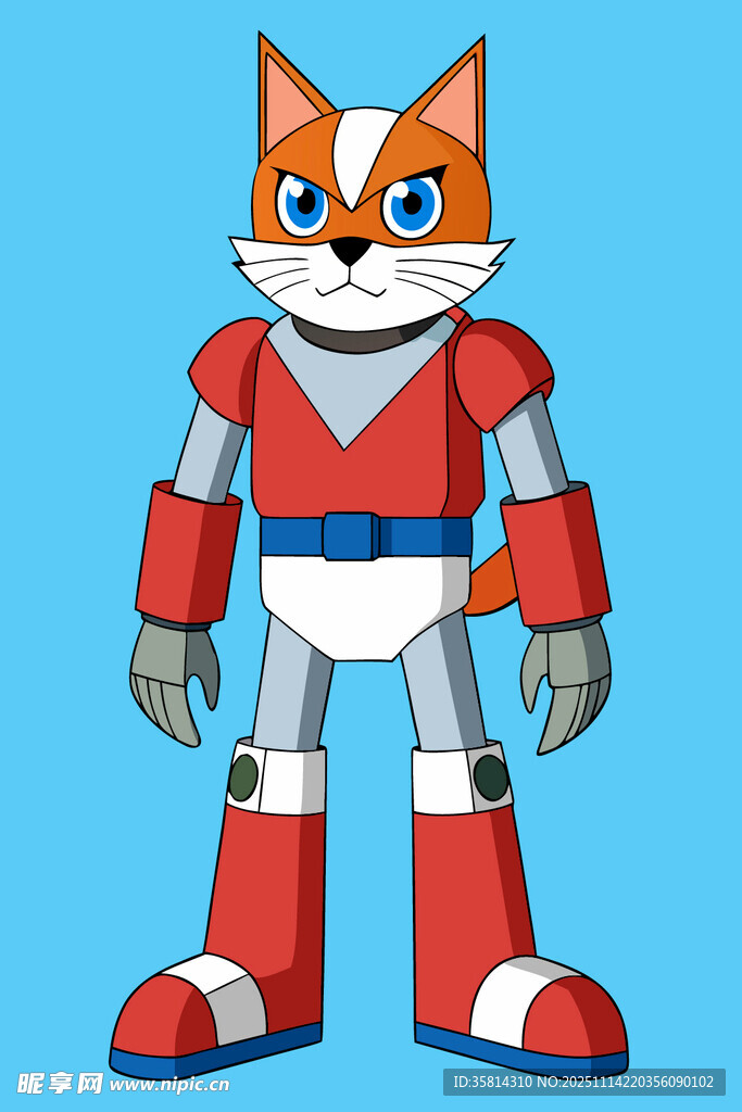 机器狐狸角色形象展示