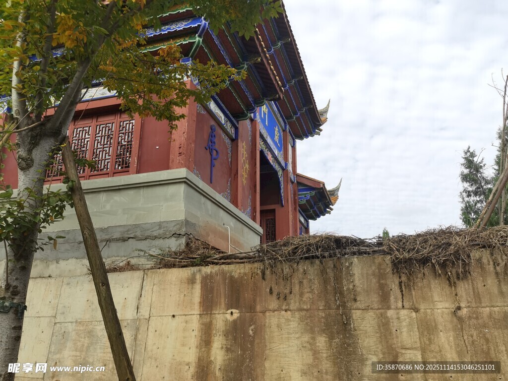 中式古建筑一角