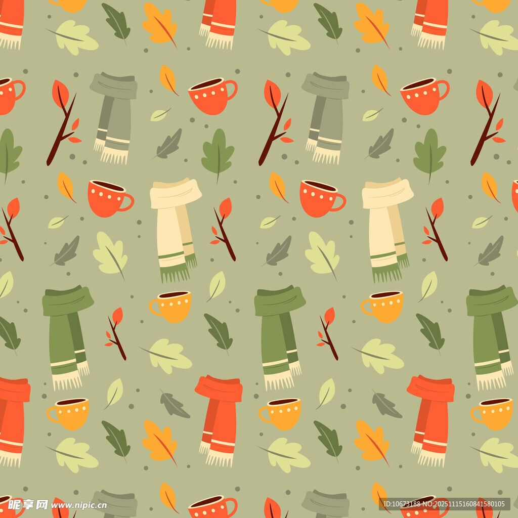 多彩雨靴图案背景设计