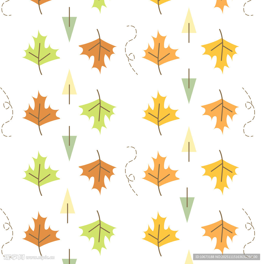 秋季枫叶图案背景纹理
