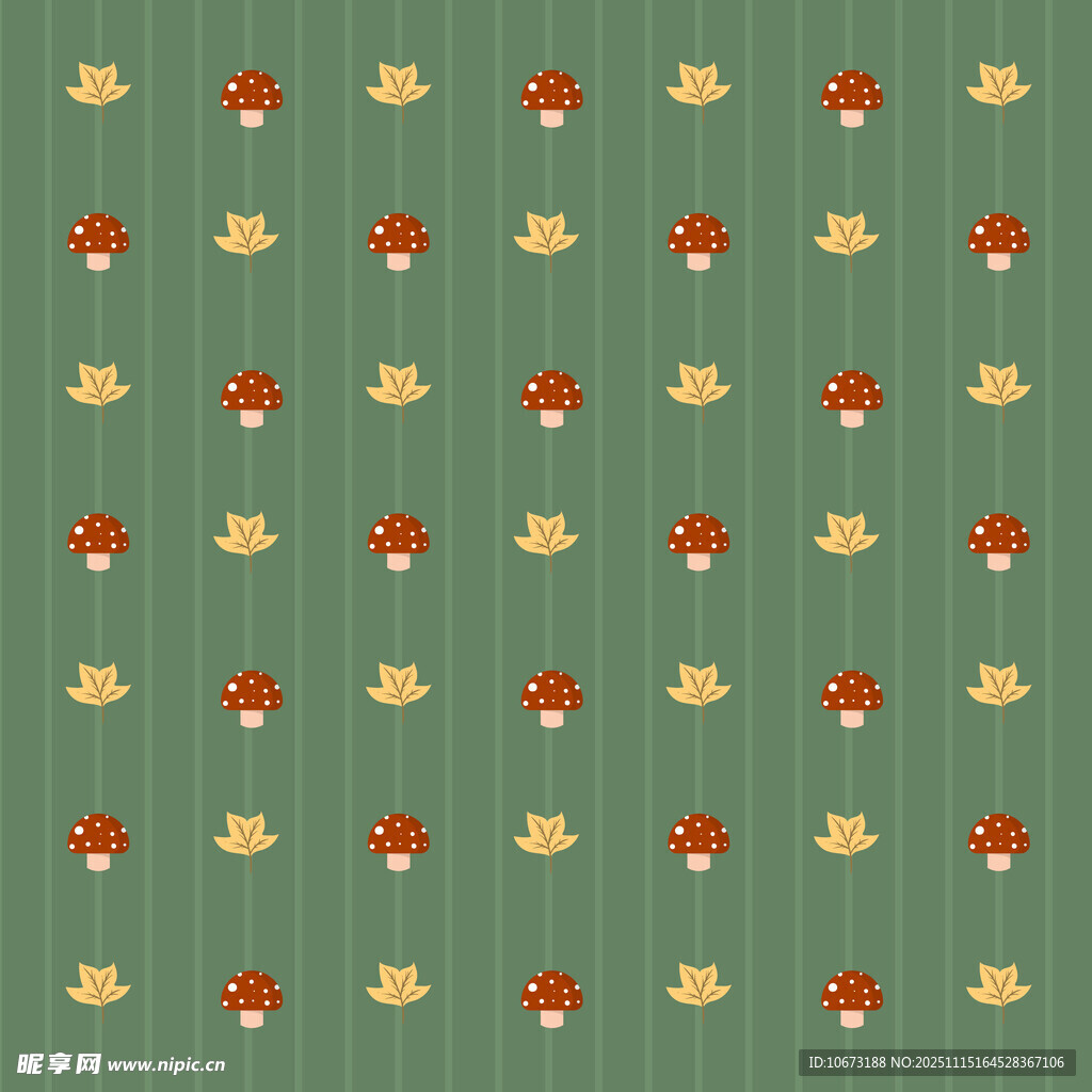 绿色底花卉图案背景纹理