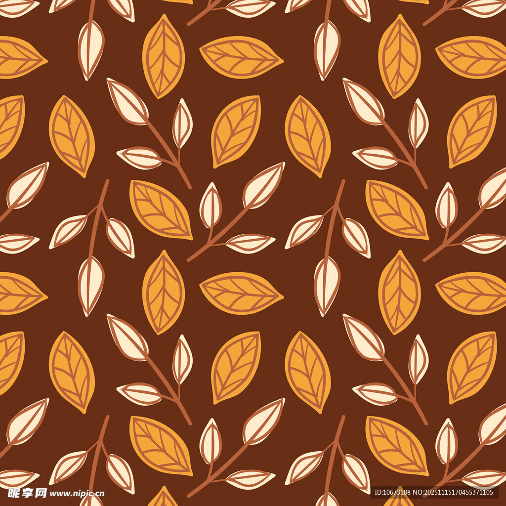 秋季树叶图案背景纹理