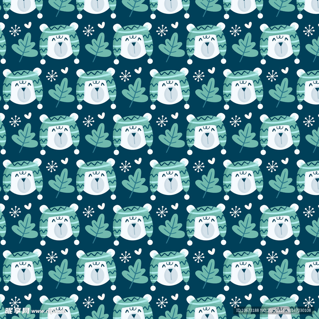 可爱猫头鹰图案背景