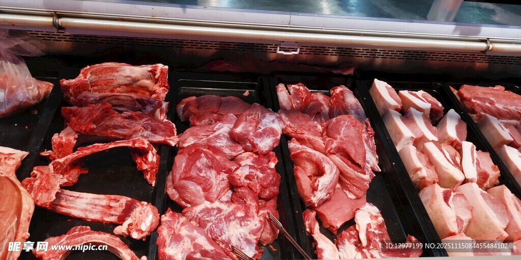 新鲜肉类陈列展示