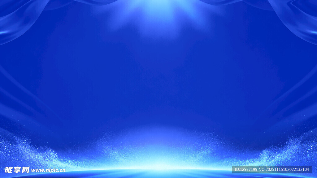 梦幻蓝色科技光效背景